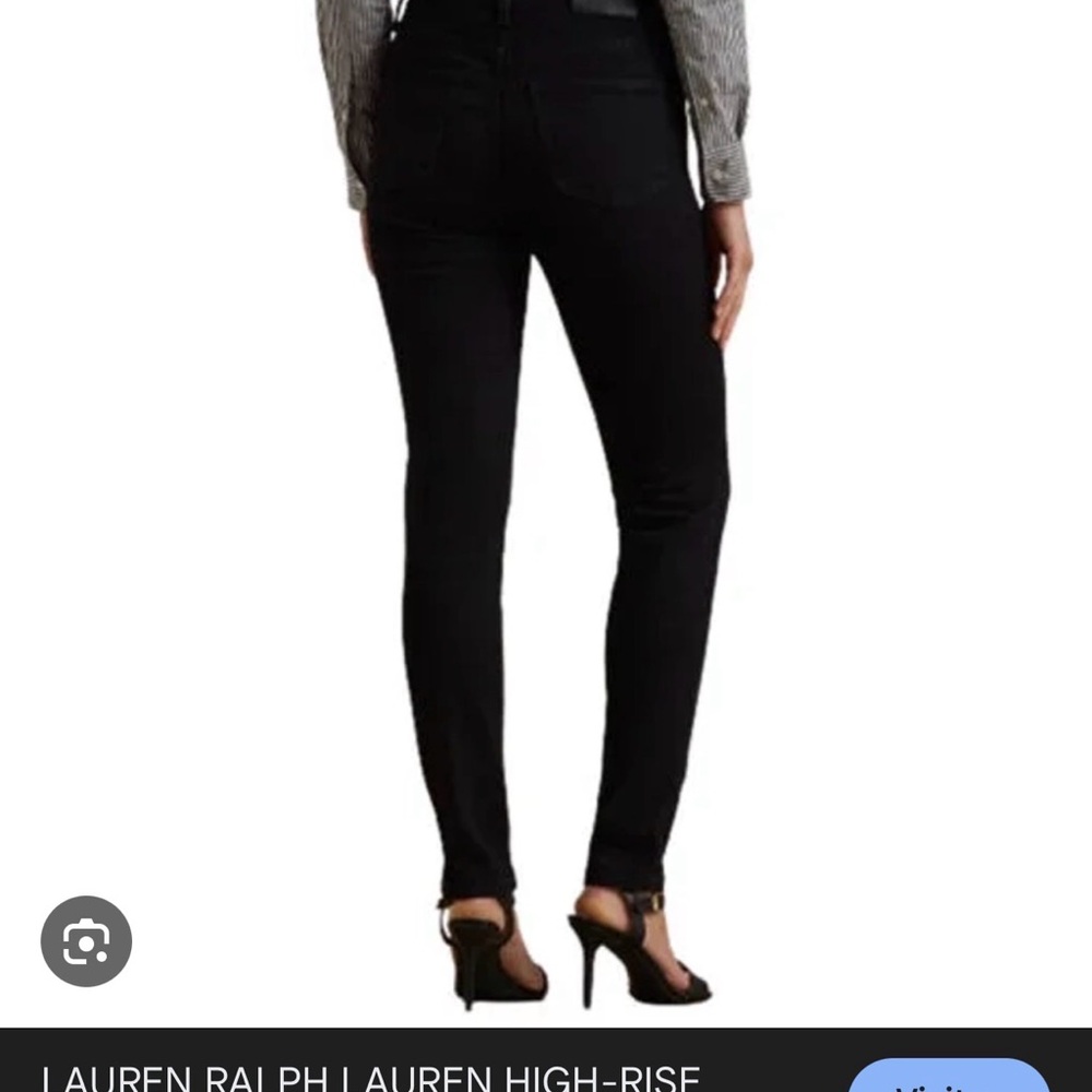 Ralph Lauren Black High-Rise Skinny Jeans